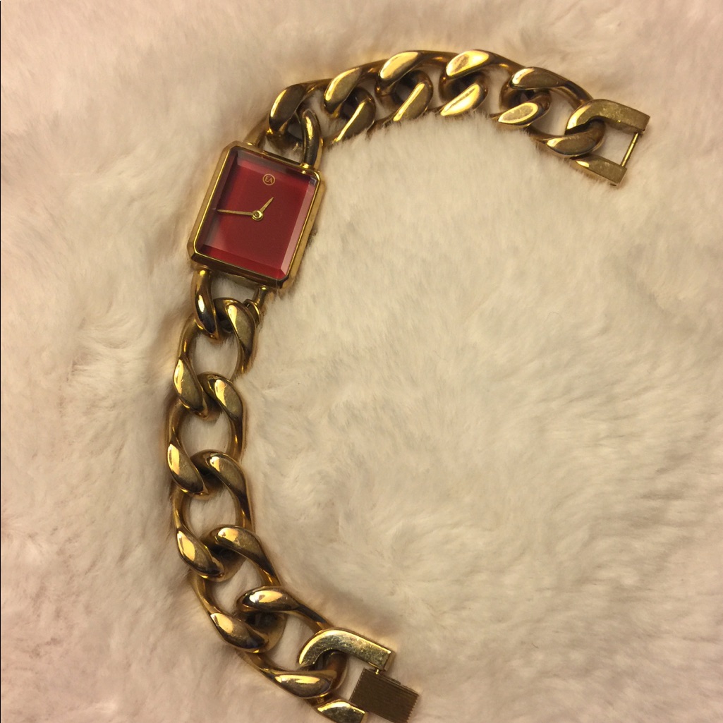 Vtg Elizabeth Arden Red Door Watch